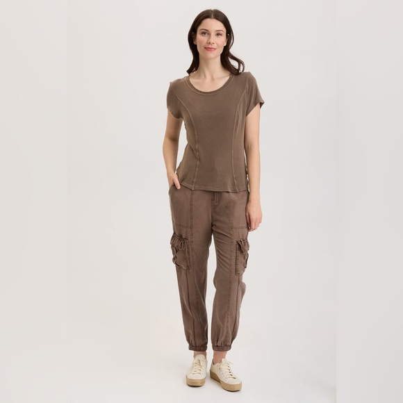 XCVI Poe Banded Cargo Pants, Craft Pigment - Picture 2 of 6
